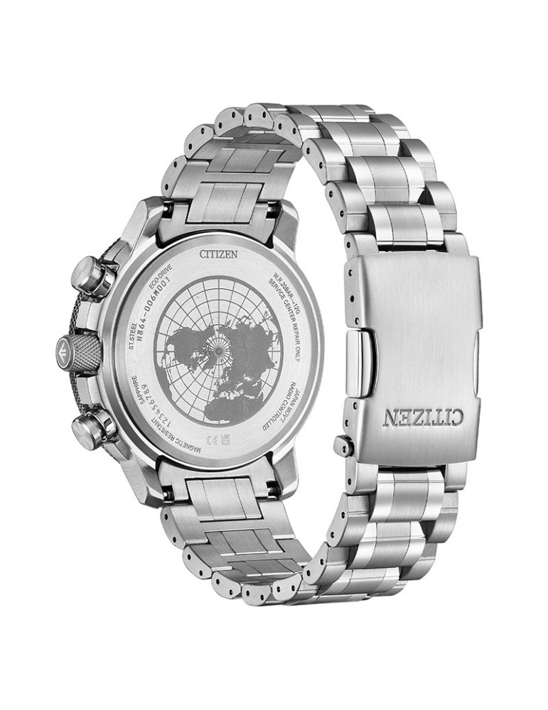 Citizen Men's Watch - Radio Controlled Eco-Drive Promaster Geo Trekker 46mm Grey Black - 0
