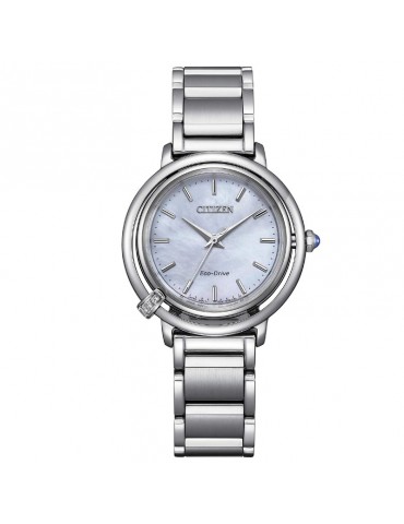 Orologio Citizen Donna - Lady Eco-Drive Arcly 31mm Madreperla con Diamanti Naturali - EM1090-60D
