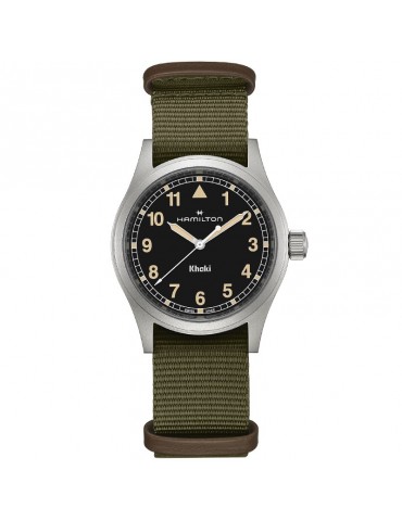 Hamilton Watch - Khaki Field Quartz 38mm Black Green - NATO Strap - 0