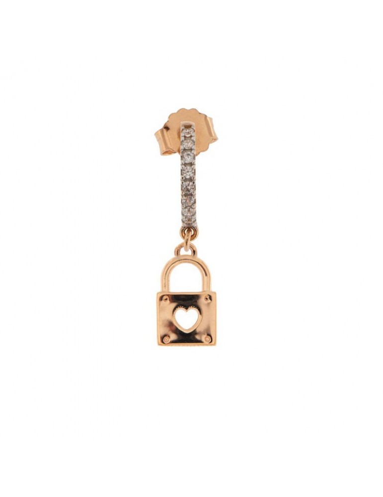 Rue Des Mille Woman's Mono Padlock Earring - 0