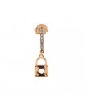 Rue Des Mille Woman's Mono Padlock Earring - 0