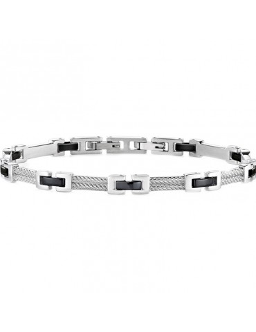 Bracciale Morellato - Cross - Acciaio - Maglie PVD Nero - SKR36