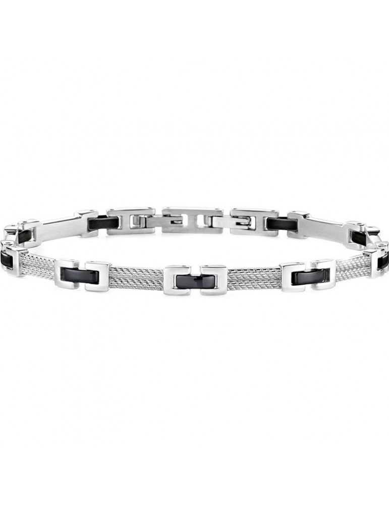 Bracciale Morellato - Cross - Acciaio - Maglie PVD Nero - SKR36