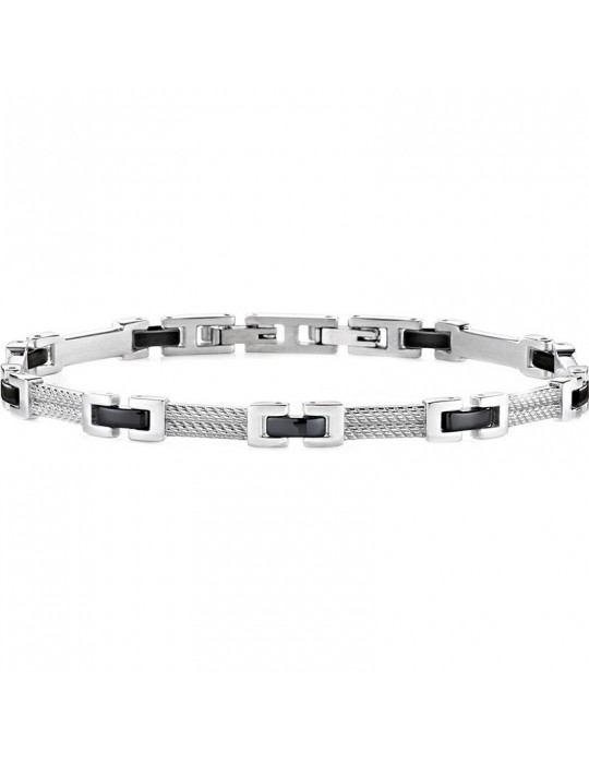 Bracciale Morellato - Cross - Acciaio - Maglie PVD Nero - SKR36