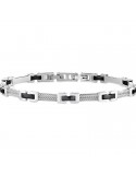 Bracciale Morellato - Cross - Acciaio - Maglie PVD Nero - SKR36