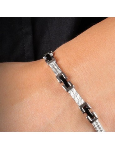 Bracciale Morellato - Cross - Acciaio - Maglie PVD Nero - SKR36 2