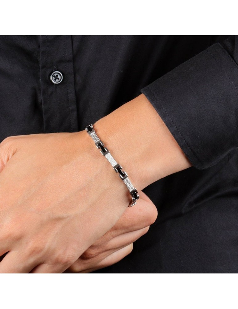 Morellato Bracelet - Cross - Steel - Black PVD Links - SKR36