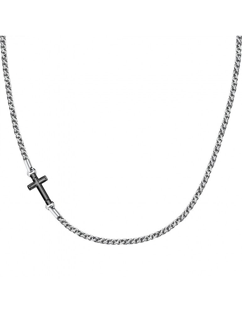 Collana Morellato - Cross - Acciaio - Croce - Lega Nera - SKR61