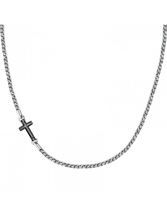 Morellato Necklace - Cross - Steel - Cross - Black Alloy - SKR61