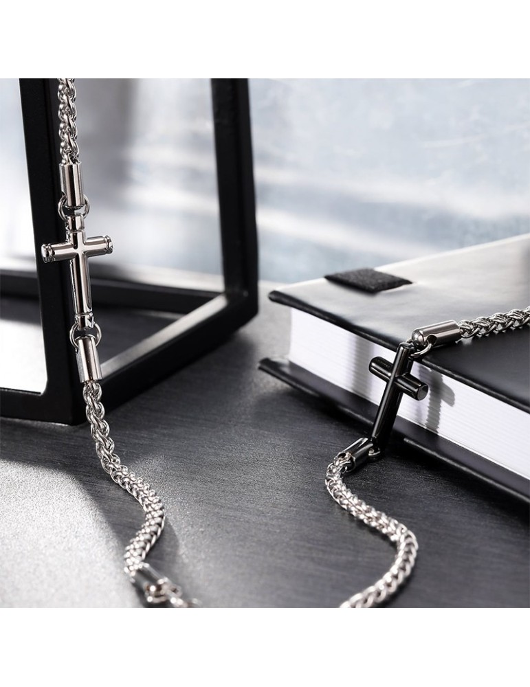 Morellato Necklace - Cross - Steel - Cross - Black Alloy - SKR61