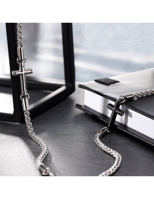 Morellato Necklace - Cross - Steel - Cross - Black Alloy - SKR61