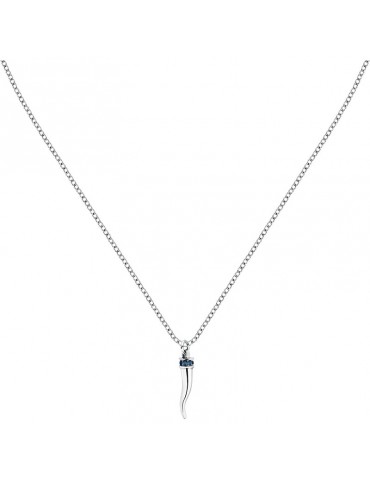 Morellato Necklace - Motown - Steel - Horn - Blue Crystals - SABH45