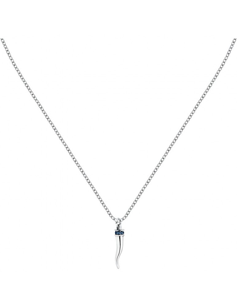Collana Morellato - Motown - Acciaio - Corno - Cristalli Blu - SABH45