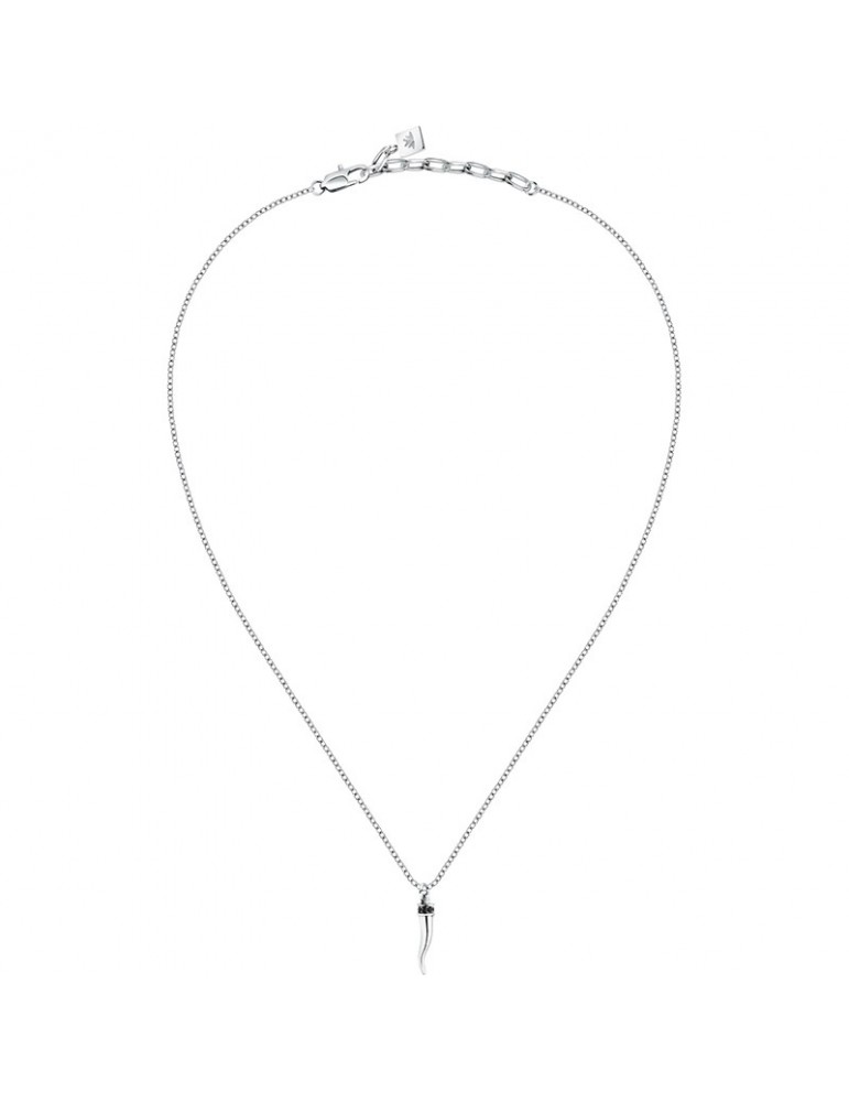 Collana Morellato - Motown - Acciaio - Corno - Cristalli Neri - SABH47