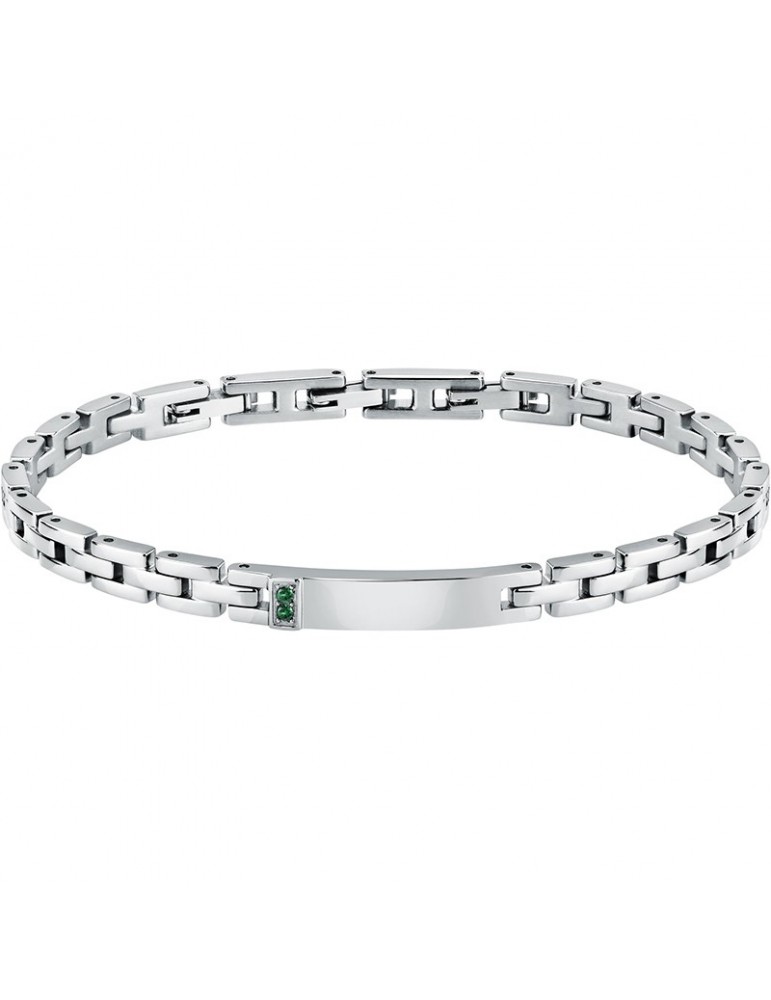 Bracciale Morellato - Motown - Acciaio - Cristalli Verdi - SABH50