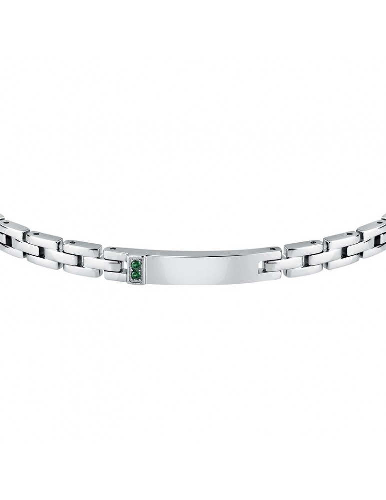 Bracciale Morellato - Motown - Acciaio - Cristalli Verdi - SABH50