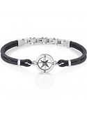 Bracciale Morellato - Versilia - Cordino Nero - Rosa Dei Venti -SAHB07