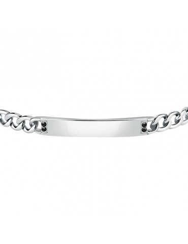 Bracciale Morellato - Catene - Mini Targa Gold - Cristalli Neri-SATX03 2