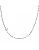 Morellato Necklace - Cross - Lateral Cross - White Crystal - SKR62