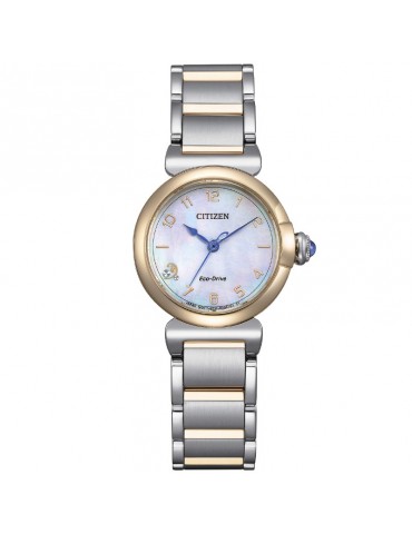 Orologio Citizen Donna - Lady Eco-Drive Maybell Mini 26mm Dorato Madreperla - EM1136-87D
