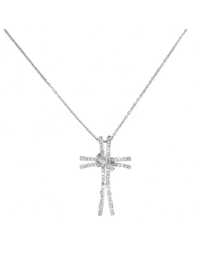 Picca Necklace - White Gold Rood with Natural Diamonds - 0