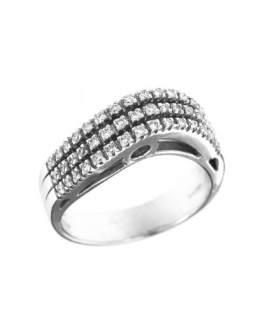 Picca Ring - in 18K White Gold with Natural Diamonds 0.40 ct - 0