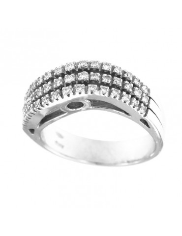 Picca Ring - in 18K White Gold with Natural Diamonds 0.40 ct - 0 2