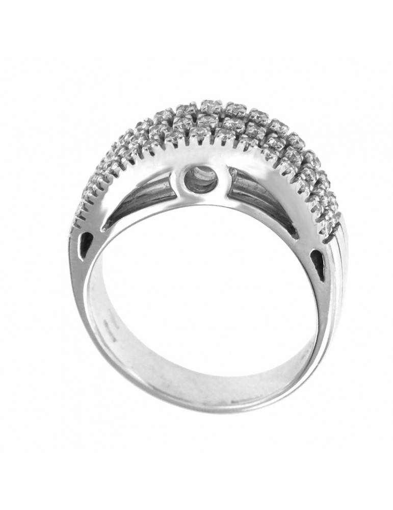 Anello Picca - in Oro Bianco 18 carati con Diamanti Naturali 0,40 ct - ANC049BR