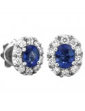 Picca Earrings with Sapphires and Diamonds for Woman - 0
