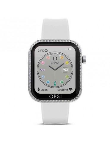 Smartwatch Oops! - Call Love Diamonds - White - Crystals - OPSSW39