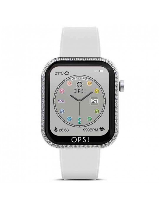 Smartwatch Oops! - Call Love Diamonds - White - Crystals - OPSSW39