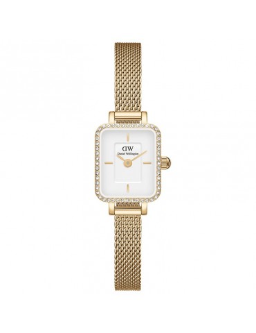 Orologio Daniel Wellington-Lumine Bezel Gold-Bianco-Cristalli-DW00100730