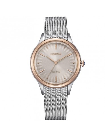 Orologio Citizen Donna - Lady Eco-Drive Gerbera 32mm Beige - EM1156-80X