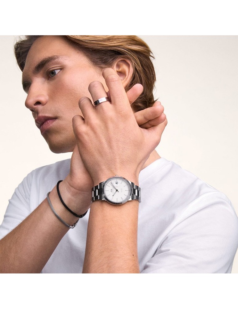 Daniel Wellington Watch Automatic Silver-40mm-White-DW00100754