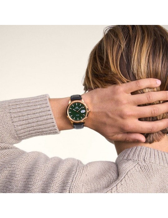 Daniel Wellington Watch-Automatic-Rose Gold-40mm-Green-DW00100757
