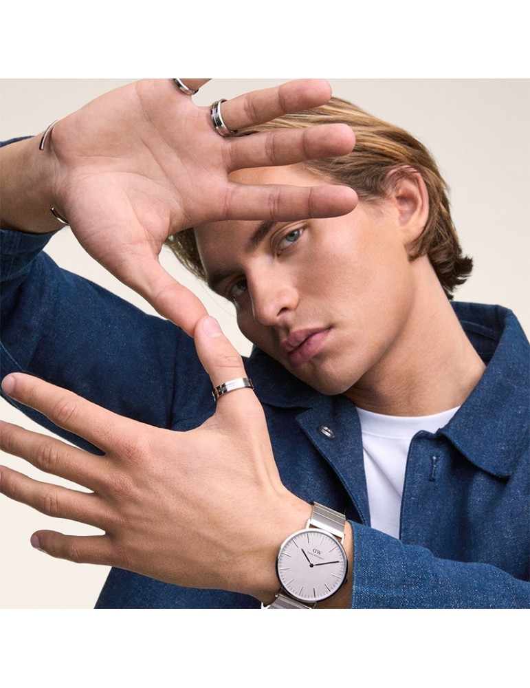 Orologio Daniel Wellington - Piano Link - 40mm - Argento - DW00100775