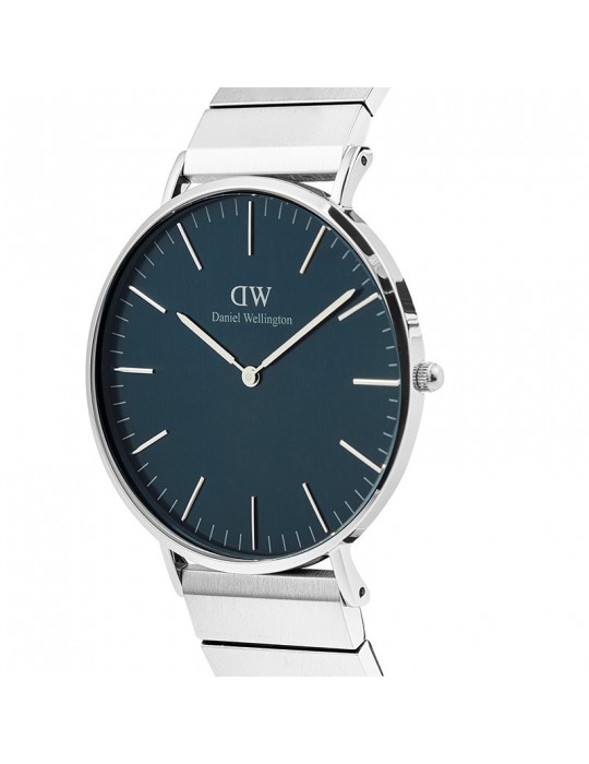 Orologio Daniel Wellington-Piano Link Arctic Silver-40mm-Blu-DW00100776
