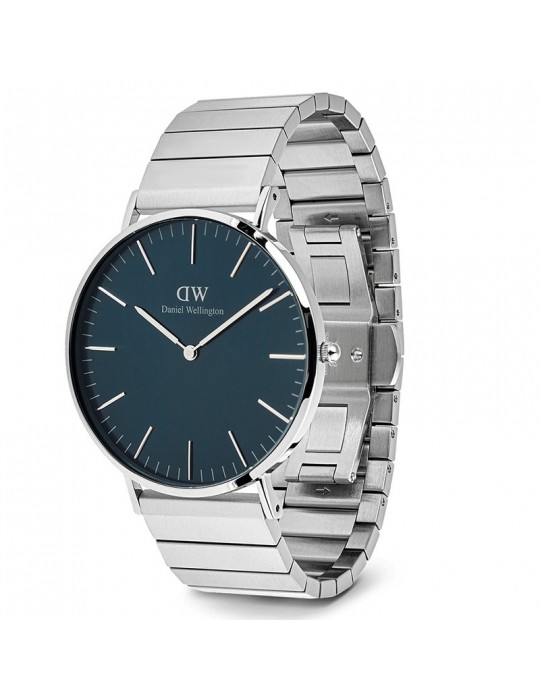 Orologio Daniel Wellington-Piano Link Arctic Silver-40mm-Blu-DW00100776