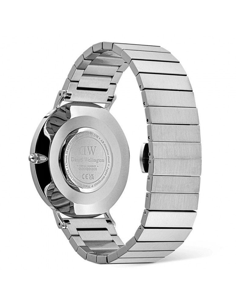Orologio Daniel Wellington-Piano Link Arctic Silver-40mm-Blu-DW00100776