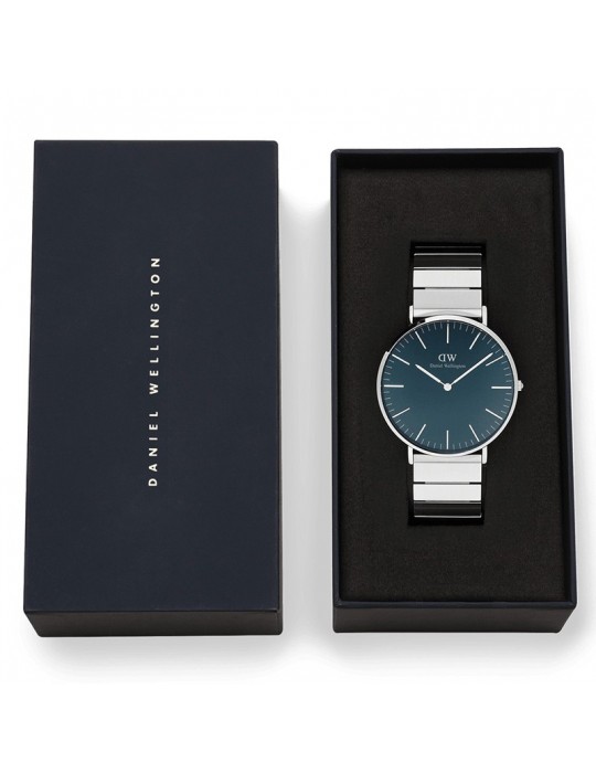 Orologio Daniel Wellington-Piano Link Arctic Silver-40mm-Blu-DW00100776