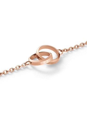Bracciale Daniel Wellington-Elan Unity-Rosè-Anelli Incastrati-DW00400161 2
