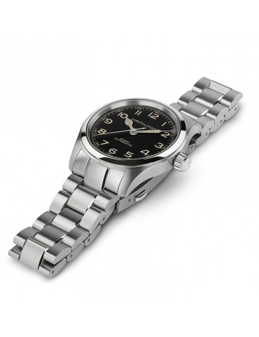 Orologio Hamilton - Khaki Field Murph 38mm Nero - Bracciale Acciaio - H70405130 2