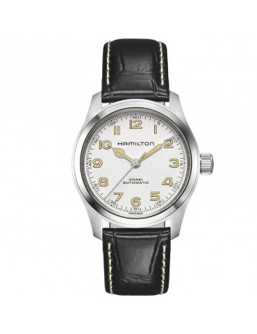 Orologio Hamilton - Khaki Field Murph 38mm Bianco - Cinturino Pelle - H70405710