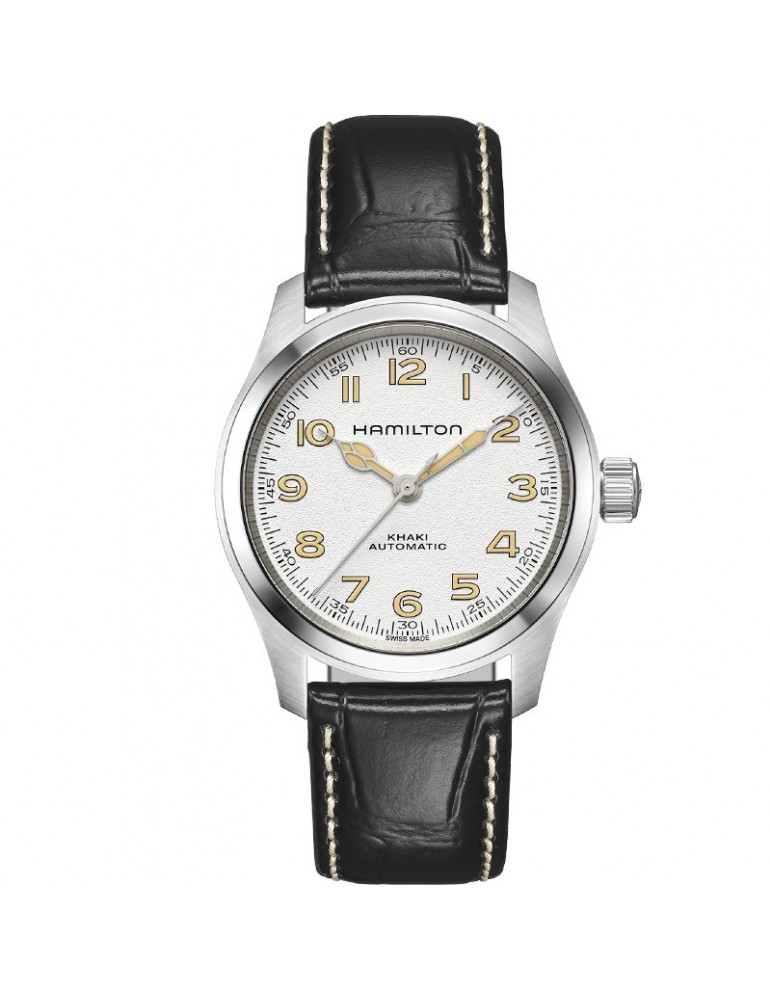 Hamilton Watch - Khaki Field Murph 38mm White - Leather Strap - 0