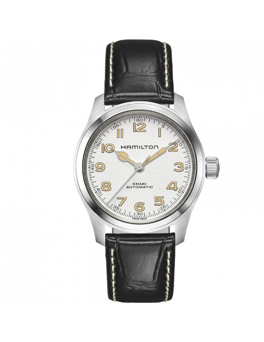 Hamilton Watch - Khaki Field Murph 38mm White - Leather Strap - 0