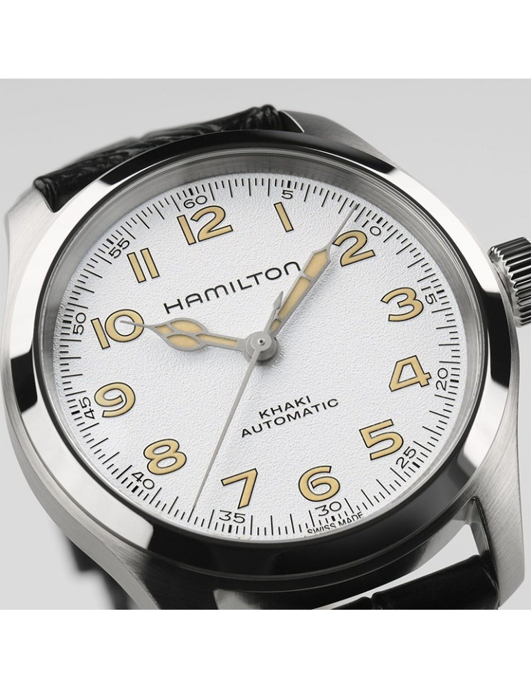 Hamilton Watch - Khaki Field Murph 38mm White - Leather Strap - 0