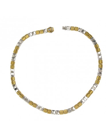 Collana Chimento - Bicolore in Oro Giallo ed Oro Bianco 18 carati 40 cm - 1G02409ZB2400