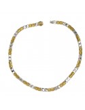 Chimento Necklace - Two-tone in 18K Yellow Gold and White Gold 40 cm - 0