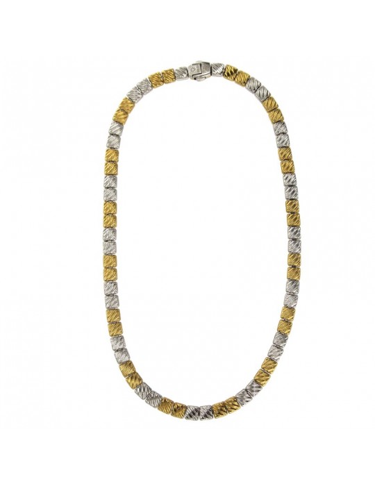 Collana Chimento - Bicolore in Oro Giallo ed Oro Bianco 18 carati 40 cm - 1G02409ZB2400