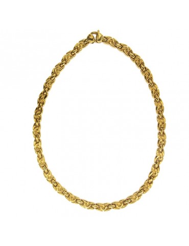 Chimento Necklace - Two-tone in 18K Yellow Gold and White Gold 43 cm - 0 2